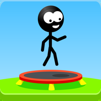 Trampoline Man Stickman Game