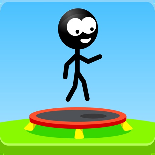 Trampoline Man (Stickman Game) Icon