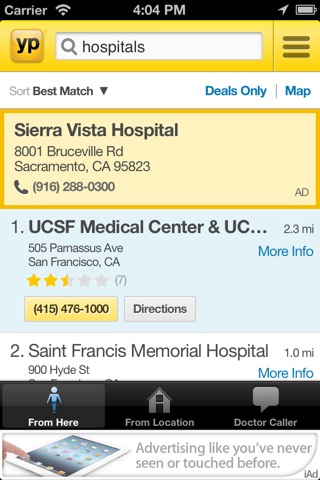 HospitalLocators screenshot 2