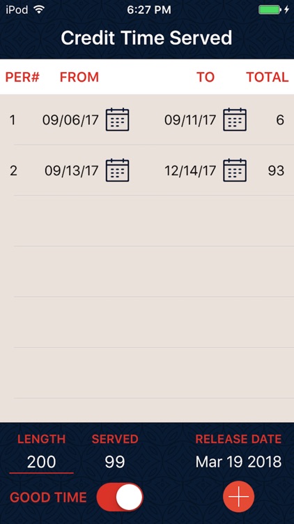 Credit Time Served (CTS)