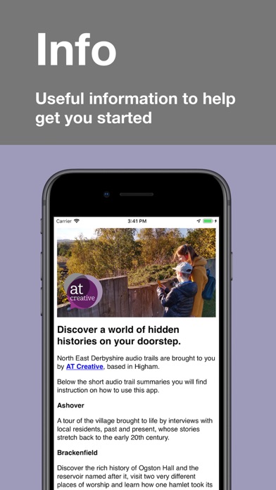NE Derbyshire audio trails screenshot 4