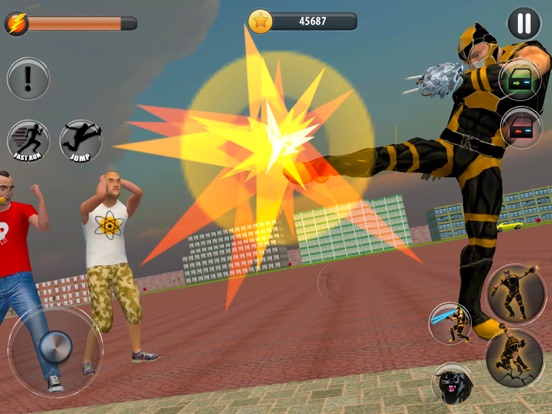 Panther Superhero City Warrior iPad screenshot 3 - Games app