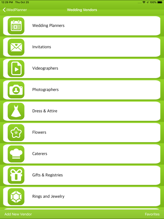 iWedPlanner - The Wedding Planner screenshot