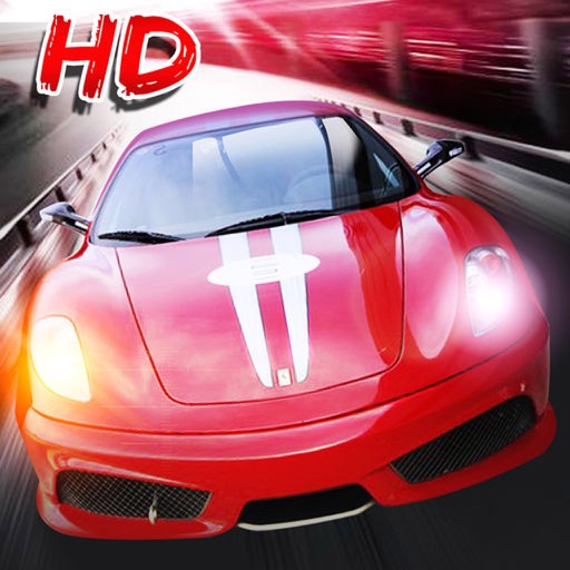 Wild racing-car racing game icon