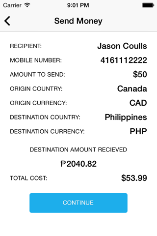 QicSEND:Fast Money Transfers screenshot 3