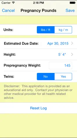Game screenshot Pregnancy Pounds - Weight Tracking App apk
