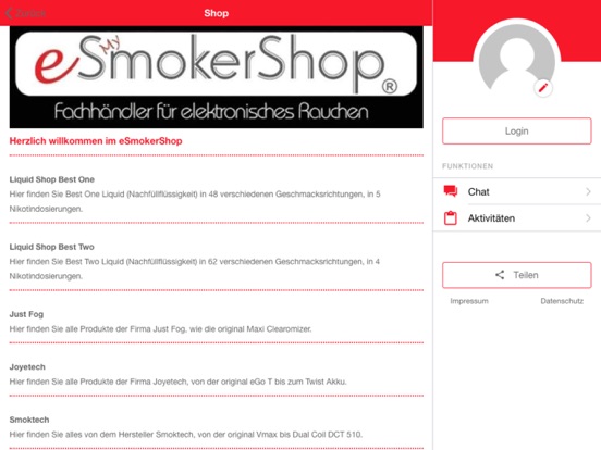 Screenshot #6 pour eSmokerShop GmbH