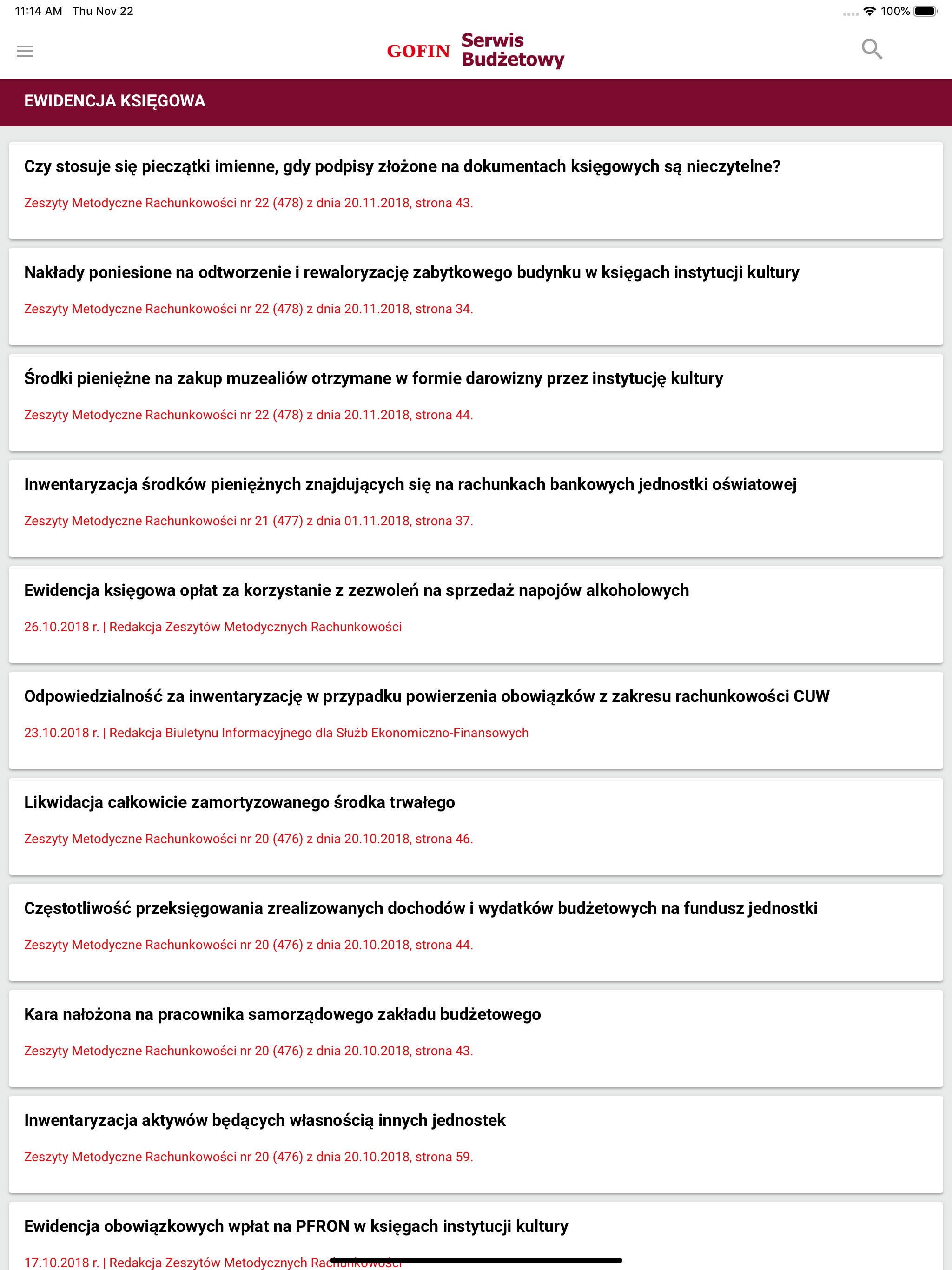 GOFIN Serwis Budżetowy screenshot 10
