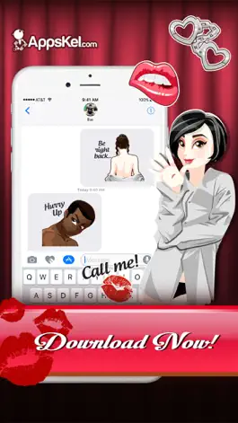 Game screenshot A Sexy Love Emoji Stickers mod apk