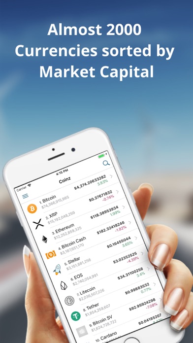 Coinz - Crypto Viewer iPhone screenshot 2 - Finance app