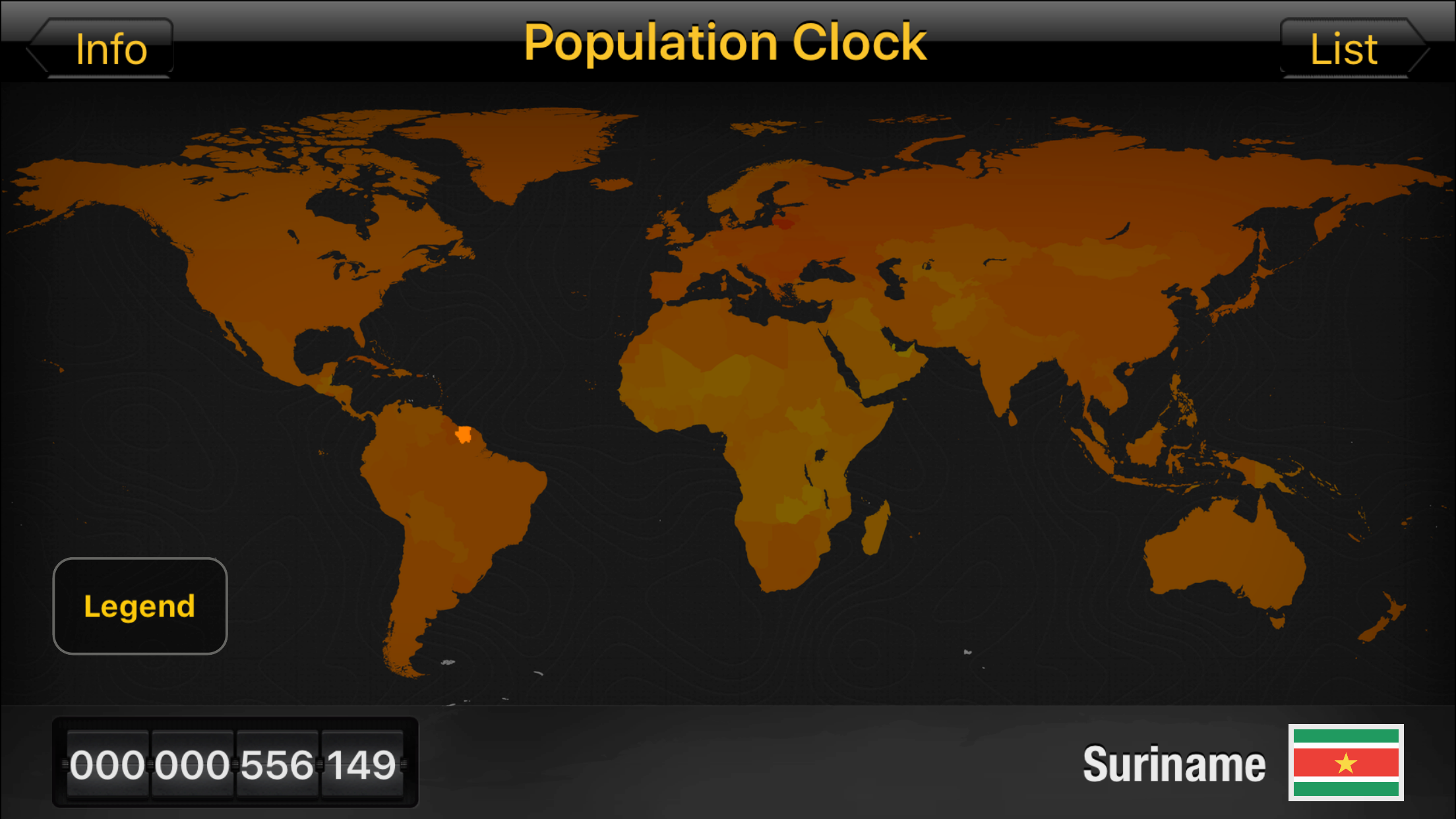 Population Clock HD screenshot 4