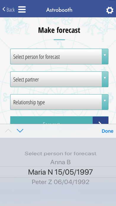Screenshot #2 pour Astrobooth Relation aspects