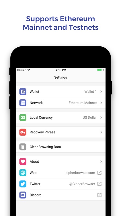 Cipher Browser - Ethereum screenshot-4