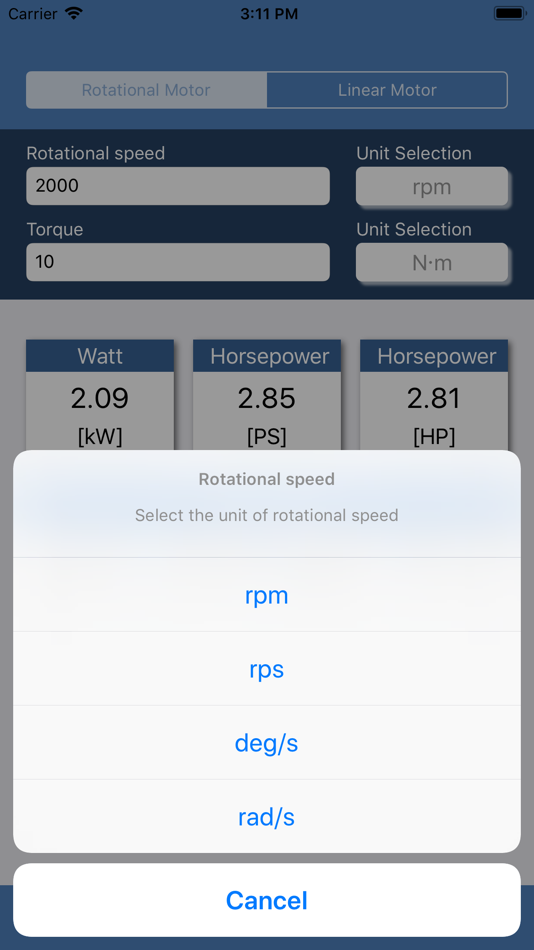 #3. Motor Power Calculator (iOS) 由: Kei Suefuji