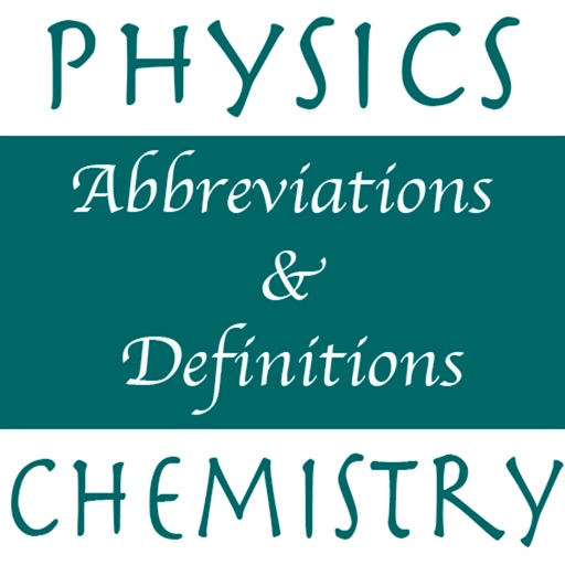 Physics Chemistry Abbr & Defs icon