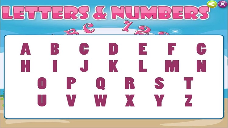Education Letters and Numbers