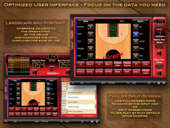 Screenshot #6 pour iScore Basketball Scorekeeper