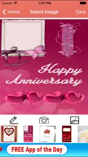 happy anniversary greeting sms iphone screenshot 1