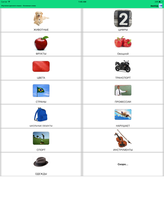 Screenshot #4 pour Learning Russian - Basic Words