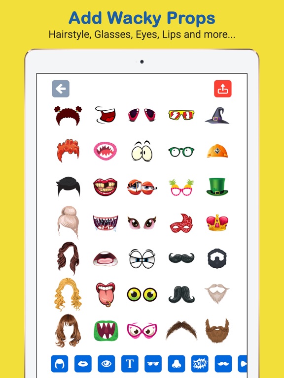 Epic Photo Stickers Toon Blitz iPad screenshot 6 - Photo & Video app