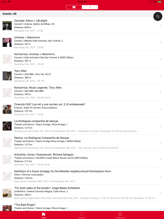 Bilbao Now iPad screenshot 2 - Travel app