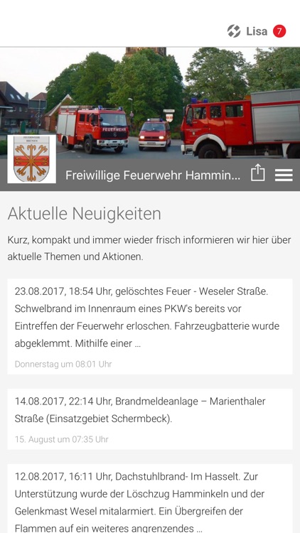FF Hamminkeln Löschzug Brünen
