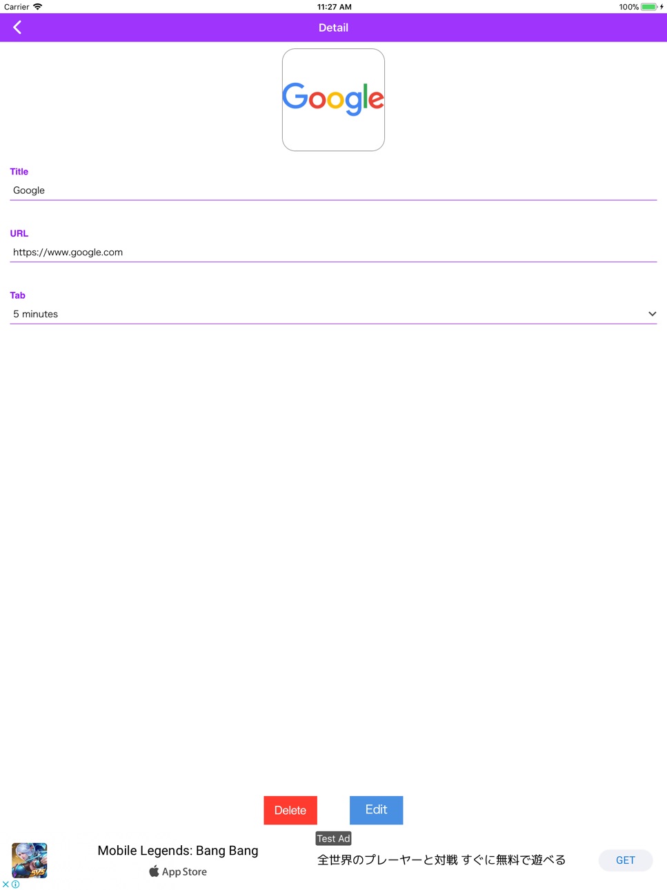 iPad screenshot