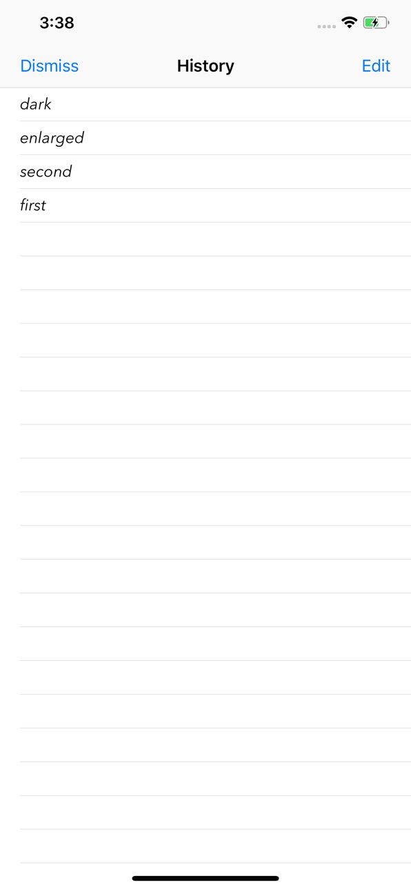 iPhone screenshot