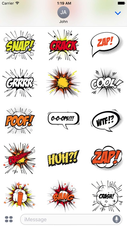 Pow Comic Sticker Pack screenshot-3
