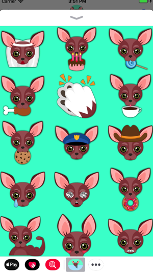Red Chihuahua Emoji Stickers(圖5)-速報App