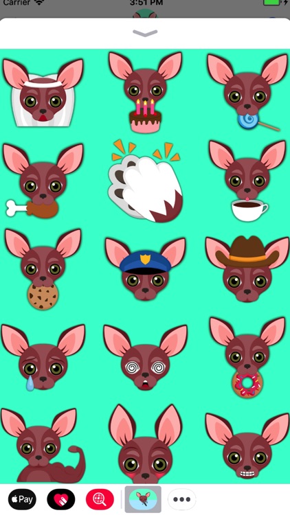 Red Chihuahua Emoji Stickers screenshot-4