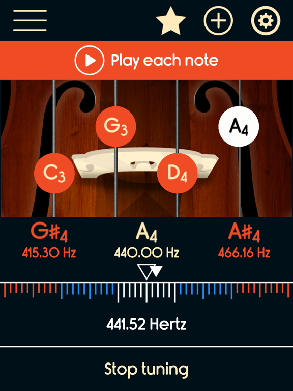 Screenshot #5 pour Master Viola Tuner