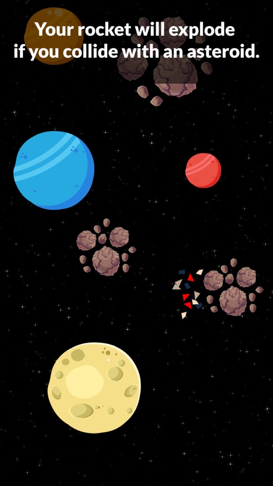 #4. Space Game: Rocket & Asteroids (iOS) От: Roghan Games