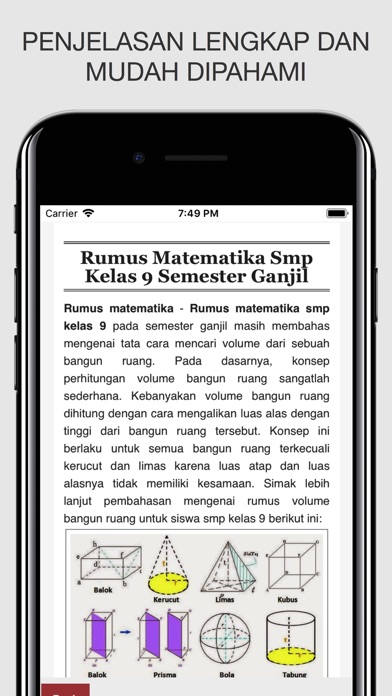 Rumus Matematika screenshot 4