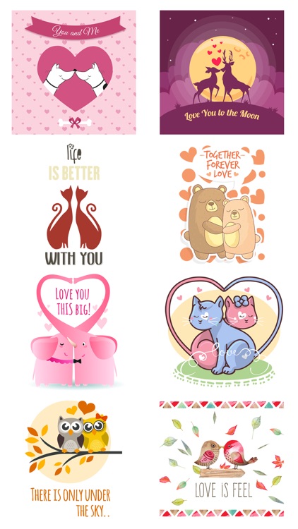 Love Quotes with Lovely & Romantic Animal Couple screenshot-4