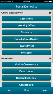 valero: grain marketing portal iphone screenshot 2