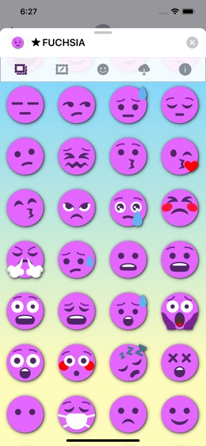 洋紅色表情 • Stickers(圖4)-速報App