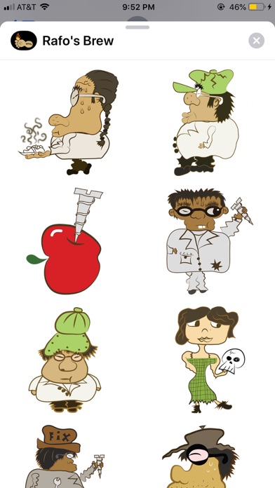Rafo's Brew iPhone screenshot 1 - Stickers app
