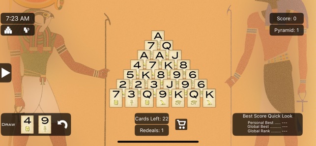 Pyramid Solitaire Lite
