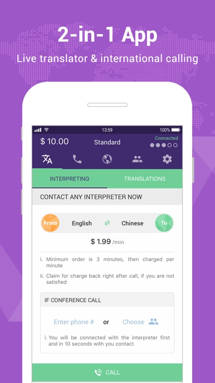 Cheap Calls & Live Translator
