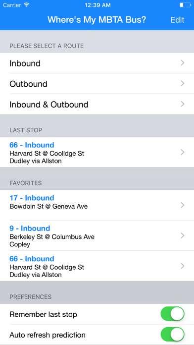 Where's my MBTA Bus? screenshot1