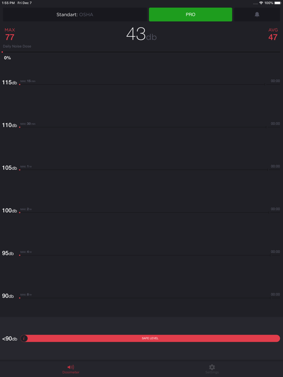 Screenshot #4 pour Noise Dosimeter NIOSH & OSHA