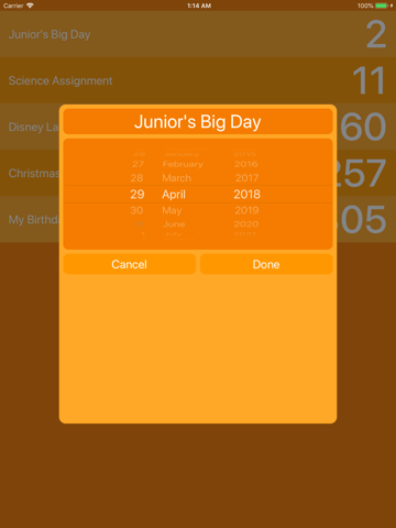 Until: Countdown Calendar screenshot 2