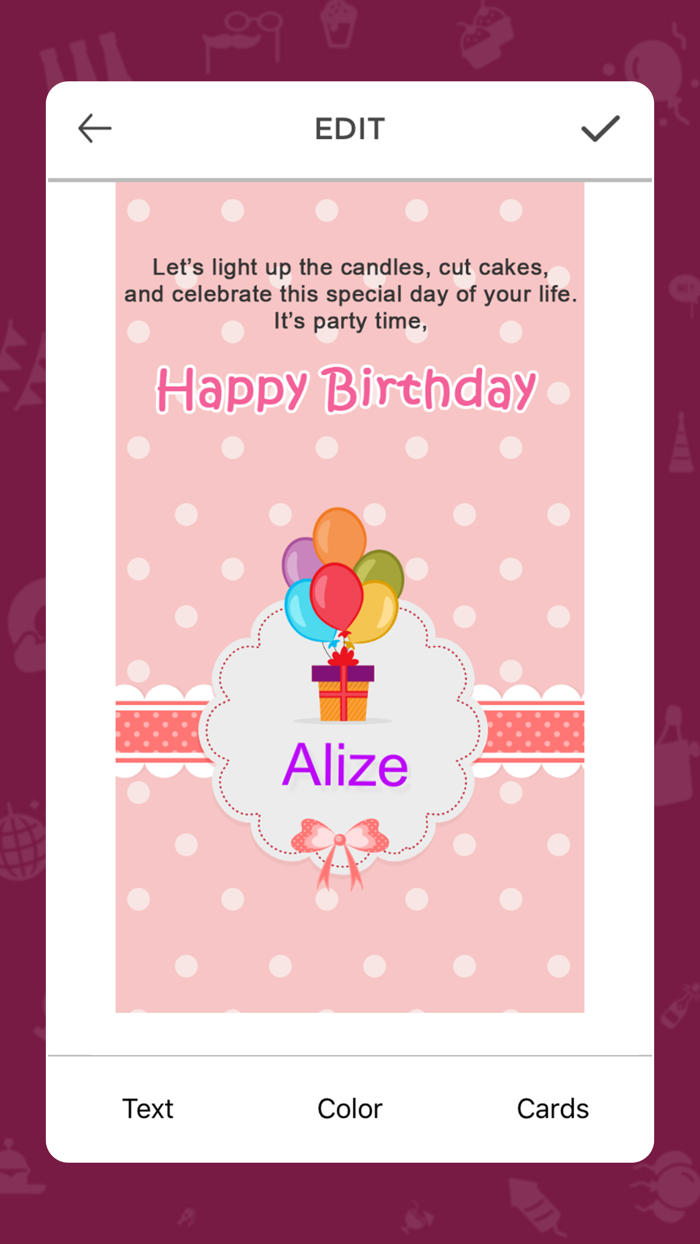 Photo Name On Birthday Cake