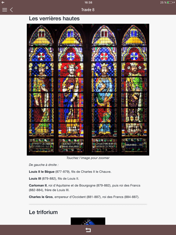 Vitraux basilique Saint-Denis iPad screenshot 4 - Travel app