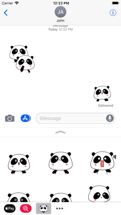 Panda Bear Animated Stickers screenshot 3