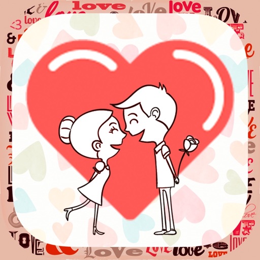 Sweet love stickers to photos icon