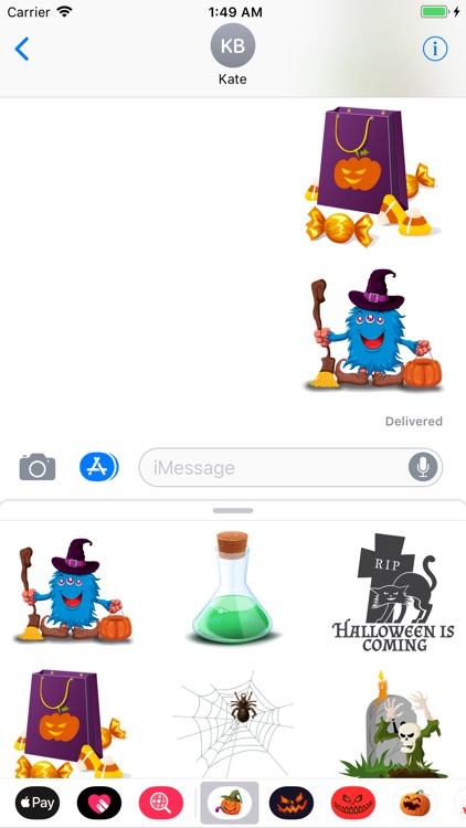 Happy Halloween Sticker Boo