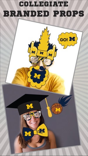 Michigan Wolverines Pro Photo Booth Stickers(圖2)-速報App