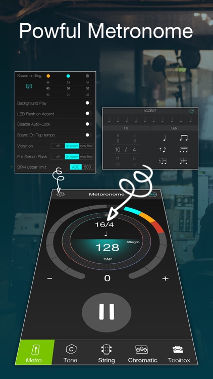 TE Tuner Chromatic tuner&tempo